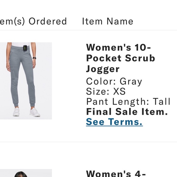 NWT JAANUU 10 pocket joggers. Gray - Picture 4 of 4